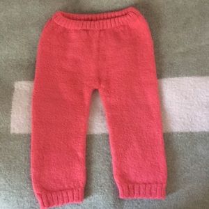 Oeuf Alpaca Trousers in Bright Coral, 12 Months